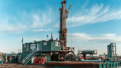 A drill site in eastern Kansas