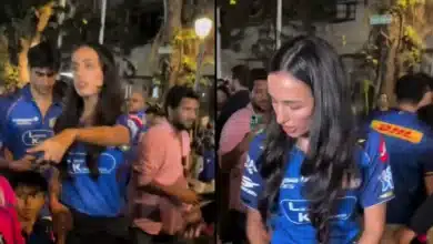 Hardik Pandya's Girlfriend Mahieka Sharma Confronts Photographers After Mumbai Indians' Victory - WATCH