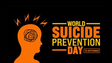 WHO suicide prevention strategies data showing 703,000 annual deaths and implementation gaps in low-income countries