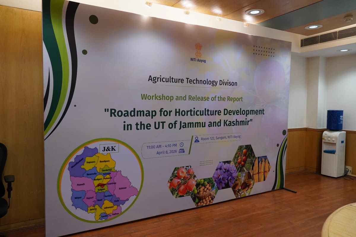 NITI Aayog Unveils New Horticulture Development Report for Jammu & Kashmir