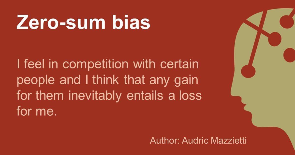 zero-sum bias explained