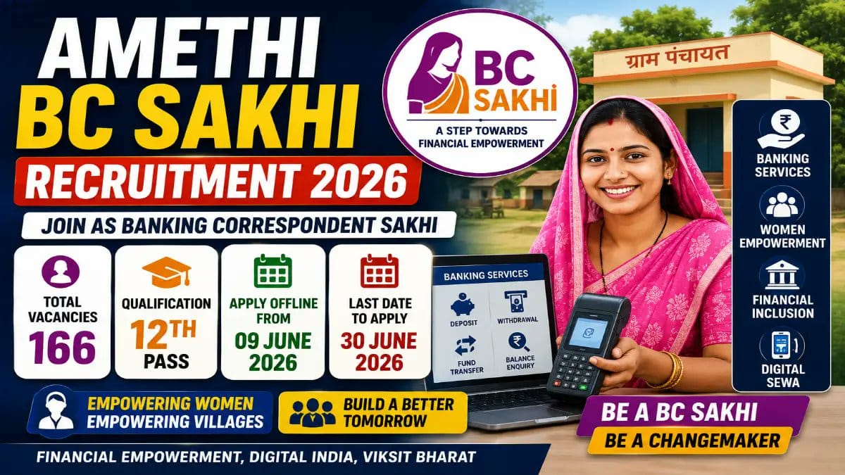 Amethi BC Sakhi Recruitment 2026