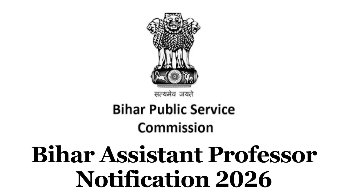 Bihar Assistant Professor Recruitment 2026