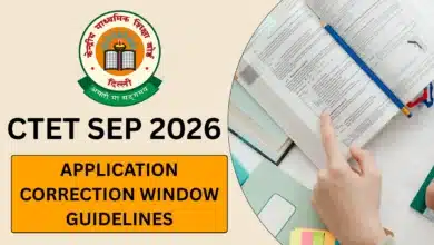 CTET September 2026 Correction Window