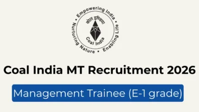 Coal India Recruitment 2026