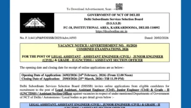 DSSSB Recruitment 2026