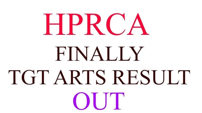 HPRCA TGT Result 2026