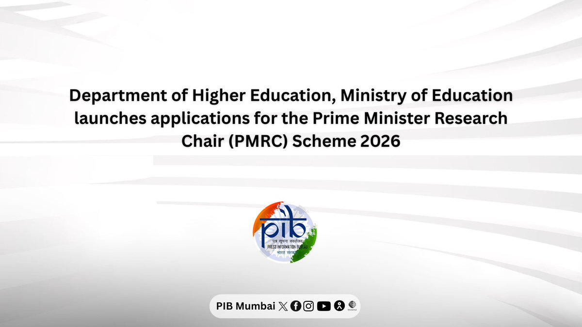 India Launches Prime Minister Research Chair Scheme for Global Talent
