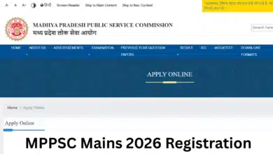MPPSC State Service Mains 2026