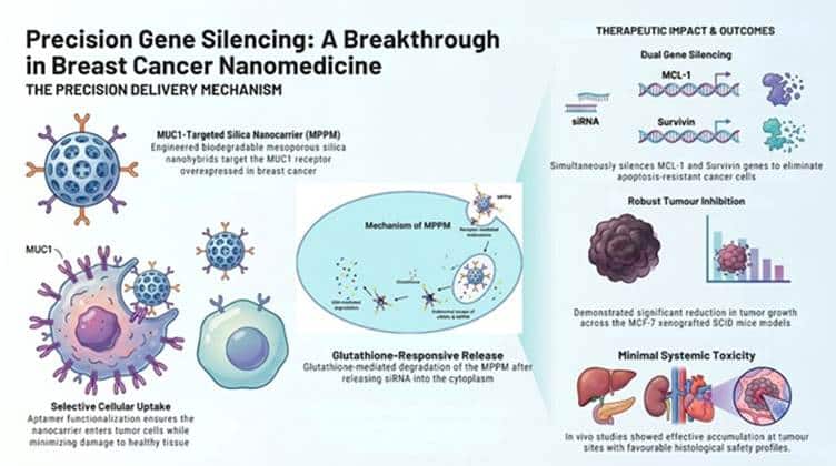 New Gene-Silencing Nanomedicine Targets Breast Cancer Effectively