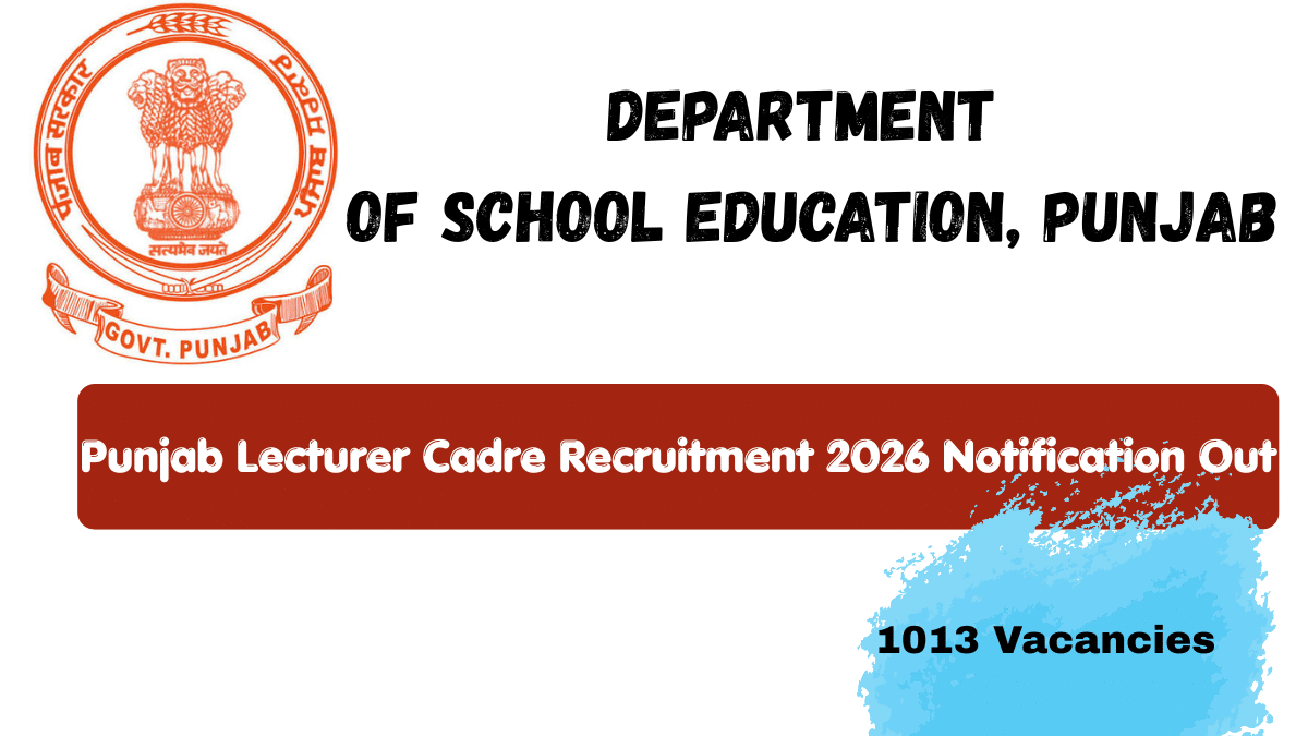 Punjab Lecturer Recruitment 2026
