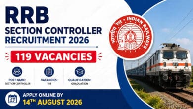 RRB Section Controller recruitment 2026