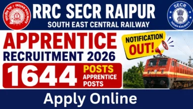 Railway SECR Raipur Apprentice Recruitment 2026