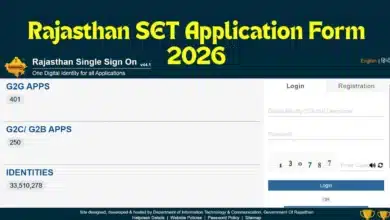 Rajasthan SET 2026 application