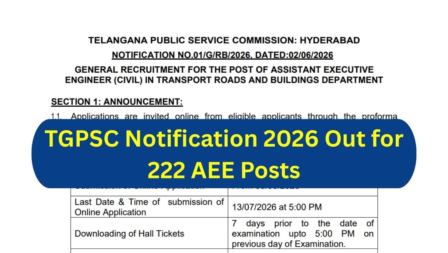 TGPSC AEE Recruitment 2026