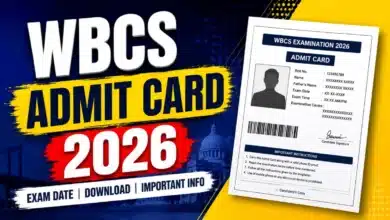 WBCS Admit Card 2026