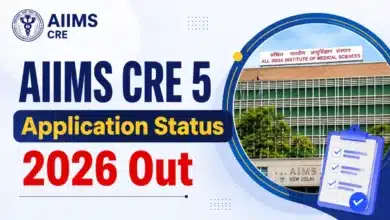 AIIMS CRE-5 application status 2026