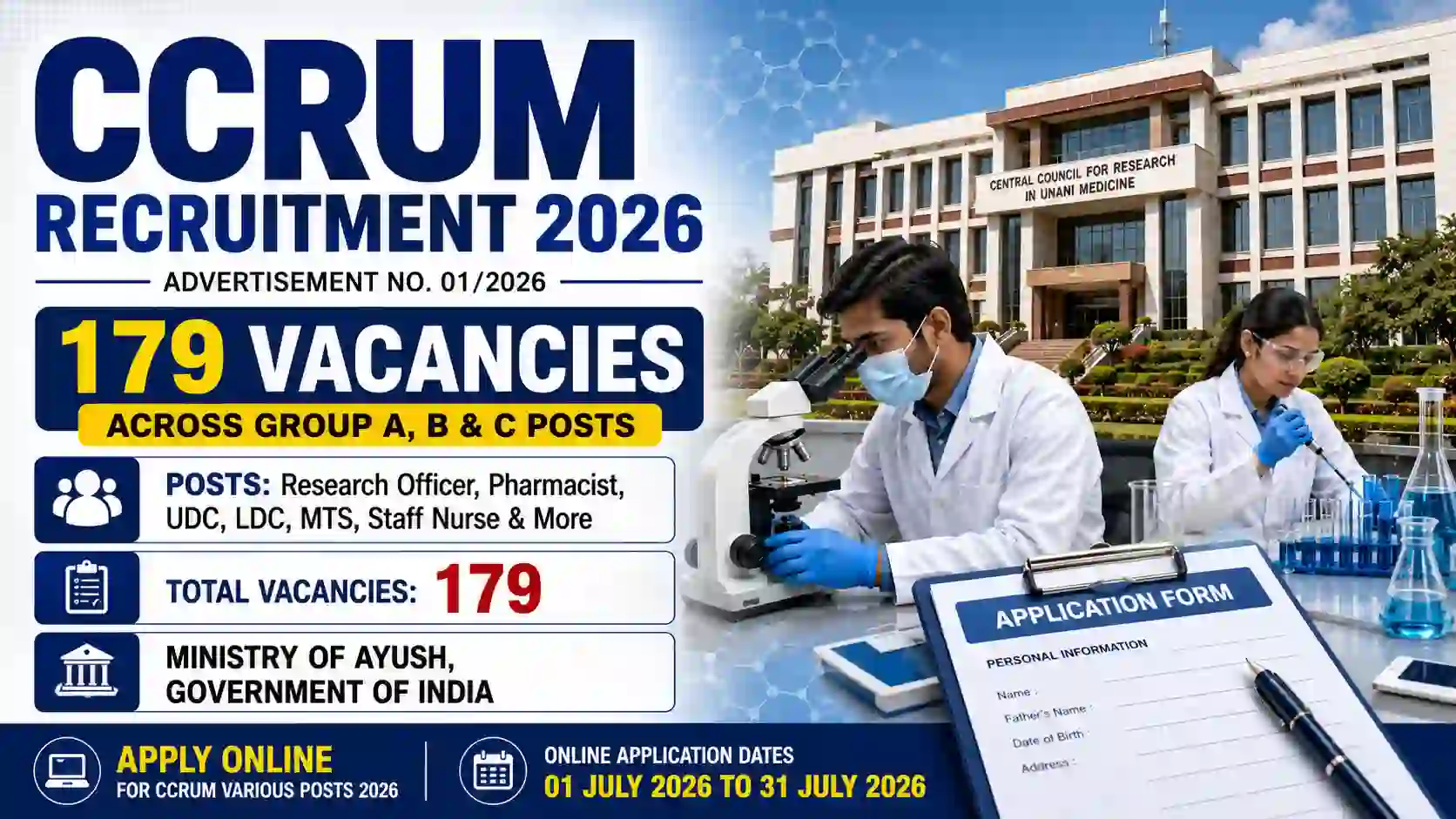 CCRUM Recruitment 2026