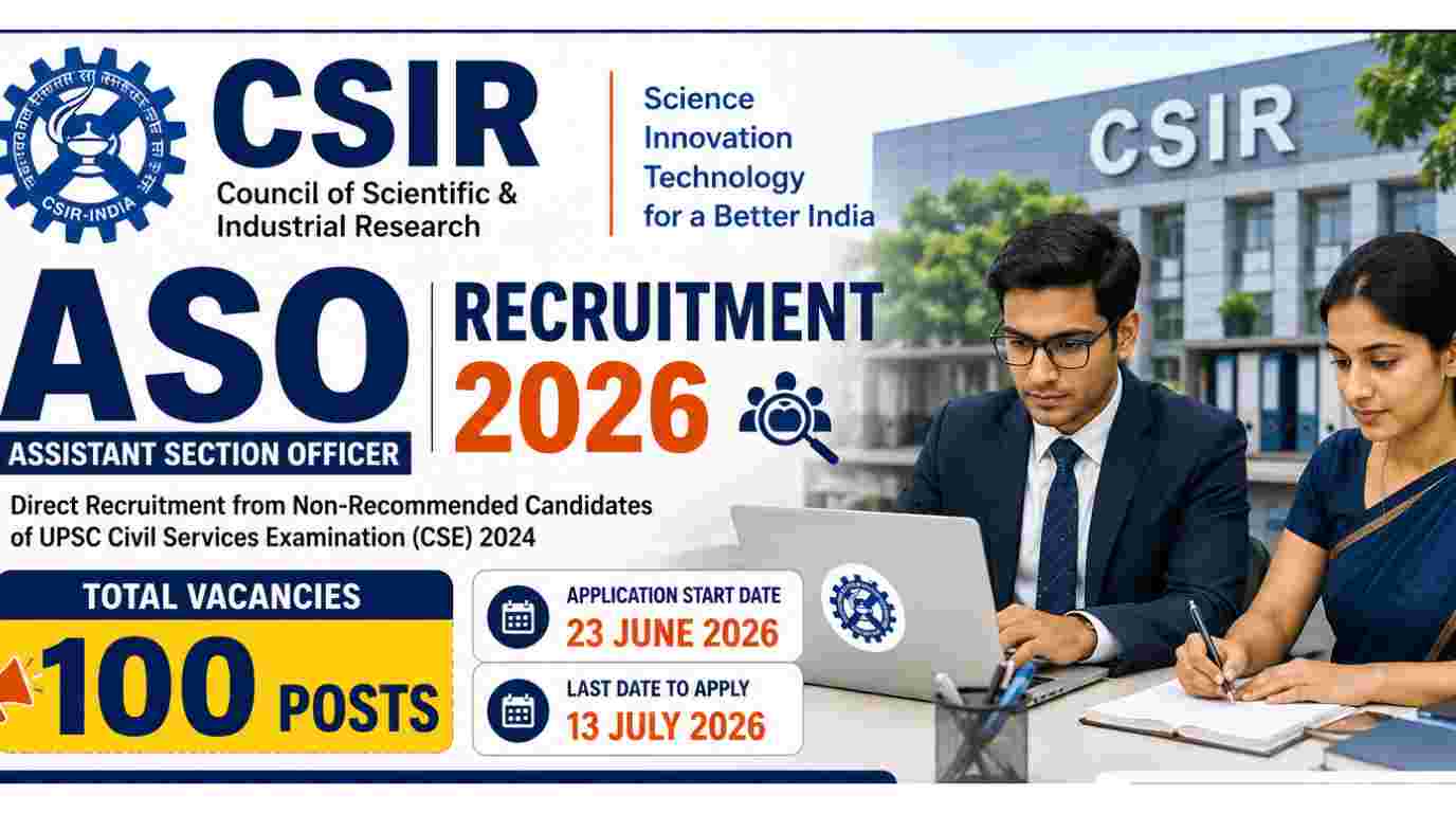 CSIR ASO Recruitment 2026