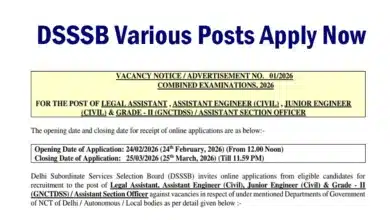 DSSSB DASS Grade II Recruitment 2026