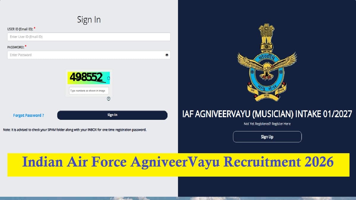 Indian Air Force AgniveerVayu Musician Intake 01/2027
