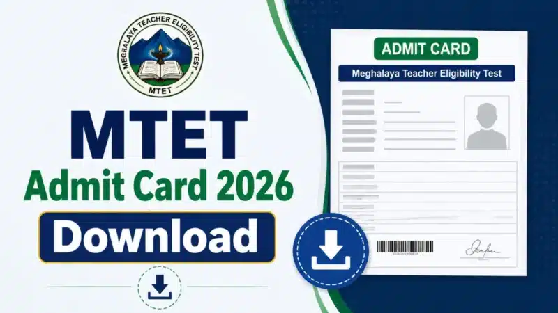 MTET Admit Card 2026