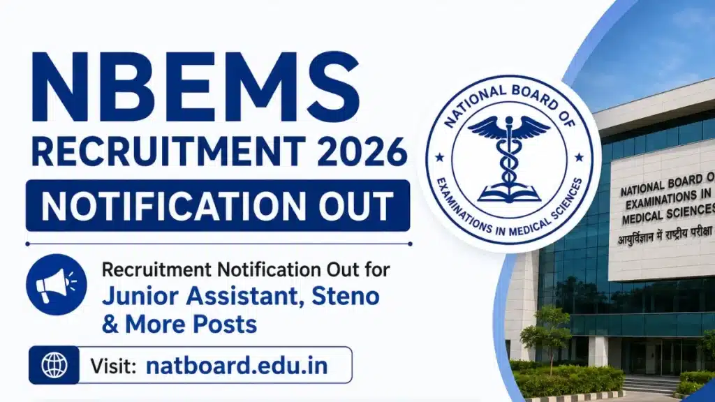 NBEMS Recruitment 2026