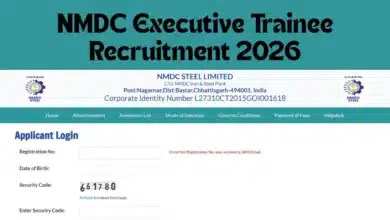 NMDC Steel Executive Trainee Recruitment 2026
