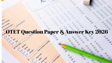 OTET Answer Key 2026