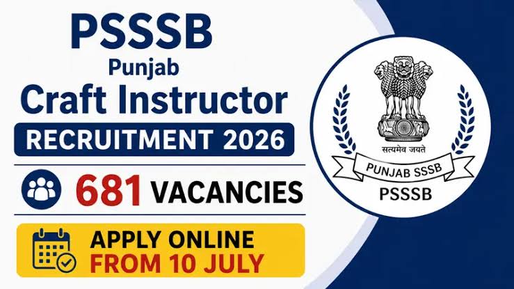 PSSSB Craft Instructor Recruitment 2026