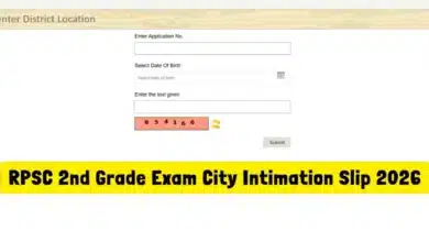 RPSC 2nd Grade City Slip 2026