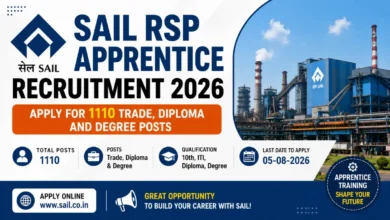 SAIL RSP Apprentice Recruitment 2026