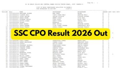 SSC CPO Marks 2026