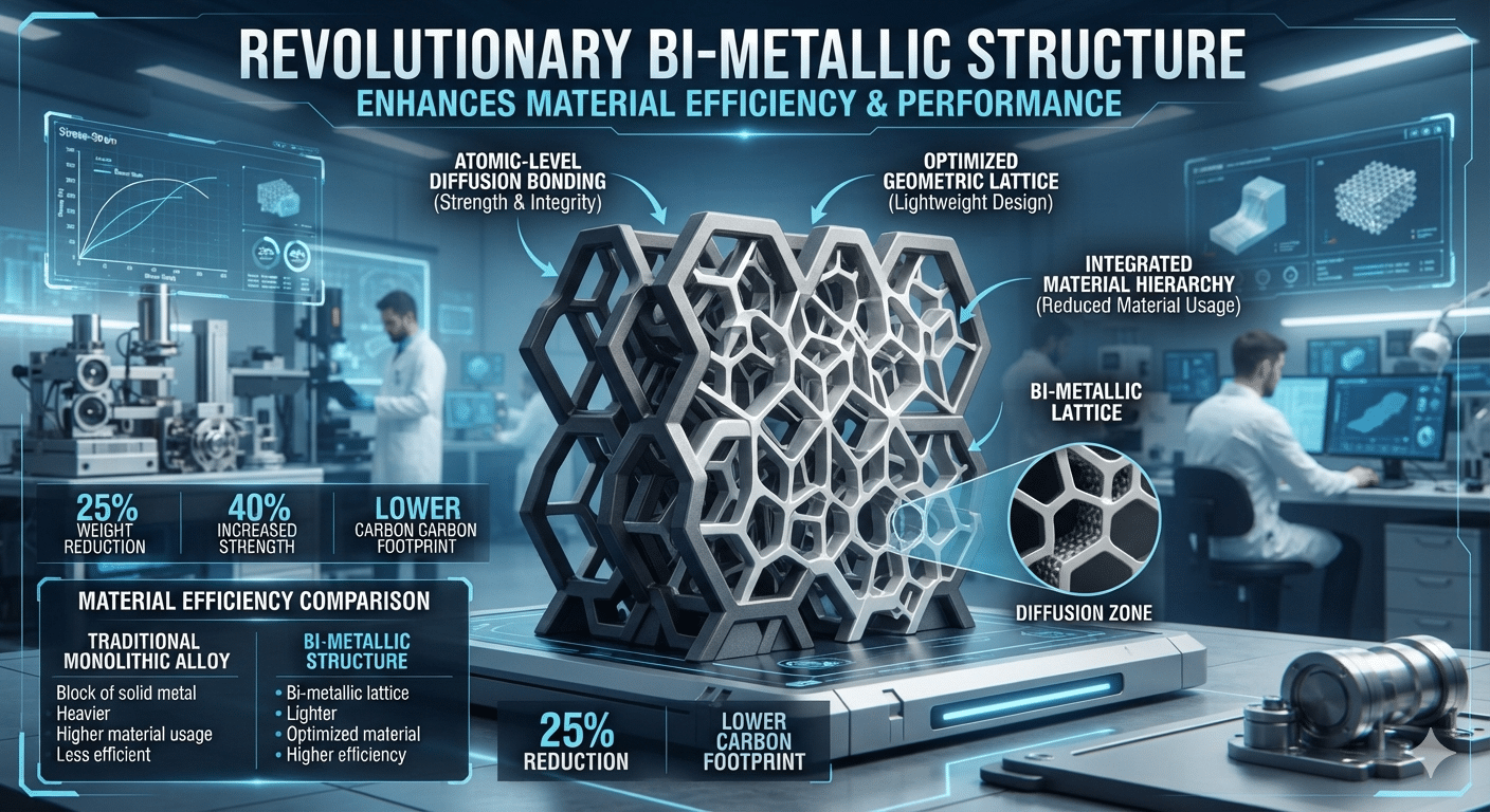 Revolutionary Bi-Metallic Structure Enhances Material Efficiency