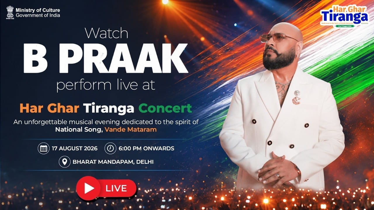 B Praak Celebrates Har Ghar Tiranga at Special Concert in Delhi