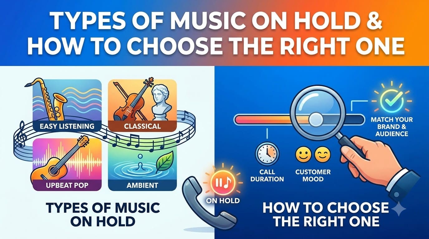 Types of music on hold for businesses