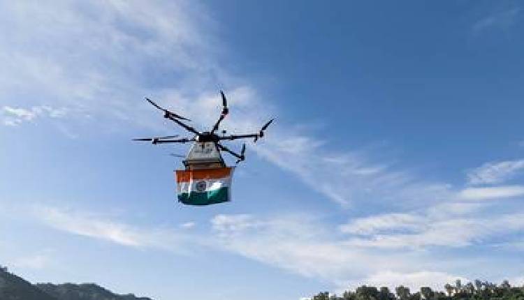 India Post Makes History with First Drone Delivery of National Flag