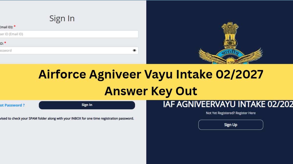 IAF Agniveer Vayu Answer Key 2026