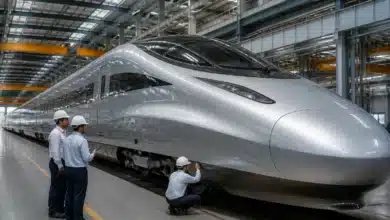 India's First Indigenous Bullet Train Body Frame Prepared for Squeeze Test