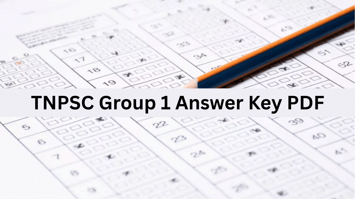TNPSC Group 1 Answer Key 2026