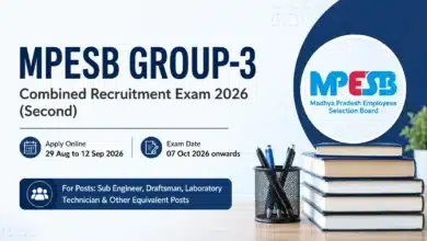 MPESB Sub Engineer Recruitment 2026