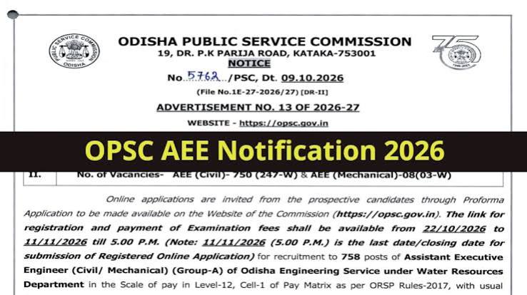 OPSC AEE Recruitment 2026