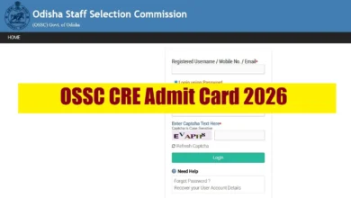 OSSSC PET Admit Card 2026