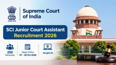 SCI Junior Court Assistant Recruitment 2026