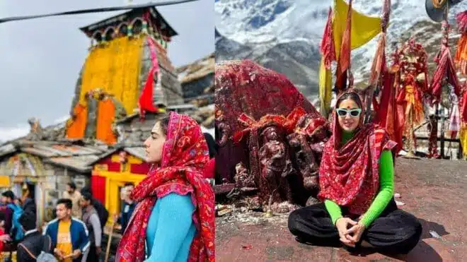 Sara Ali Khan Sparks Controversy with Kedarnath Temple Visit: Fatwa Issued