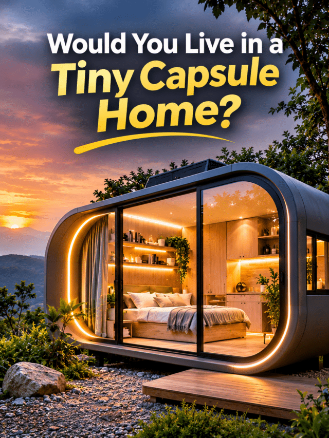 Would You Live in a Tiny Capsule Home?